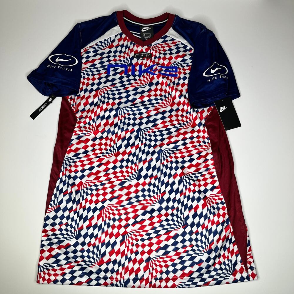 Nike Patterned Jersey Shirt Tunic Dress New S